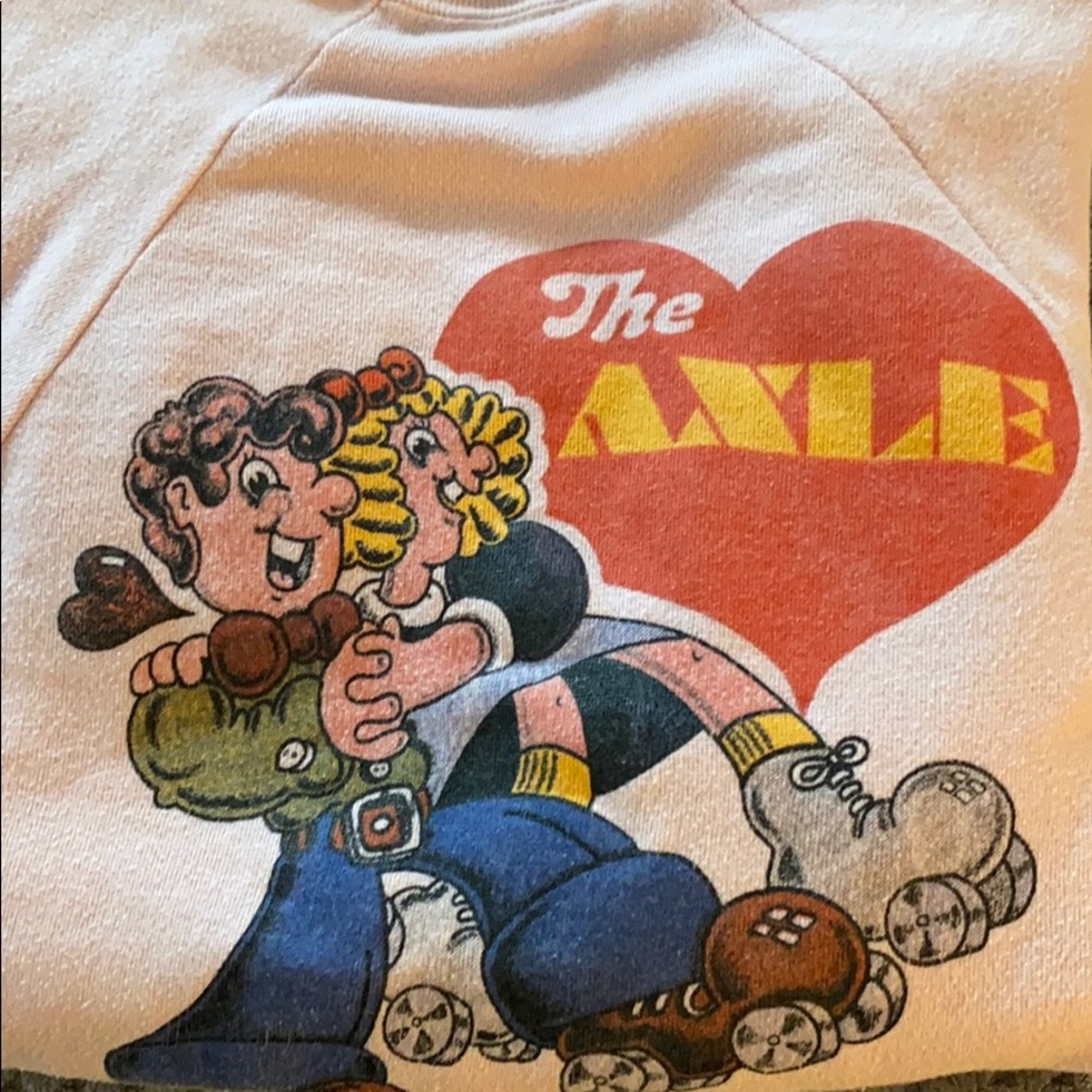 Vintage roller skating logo sweatshirt